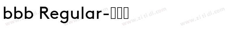 bbb Regular字体转换